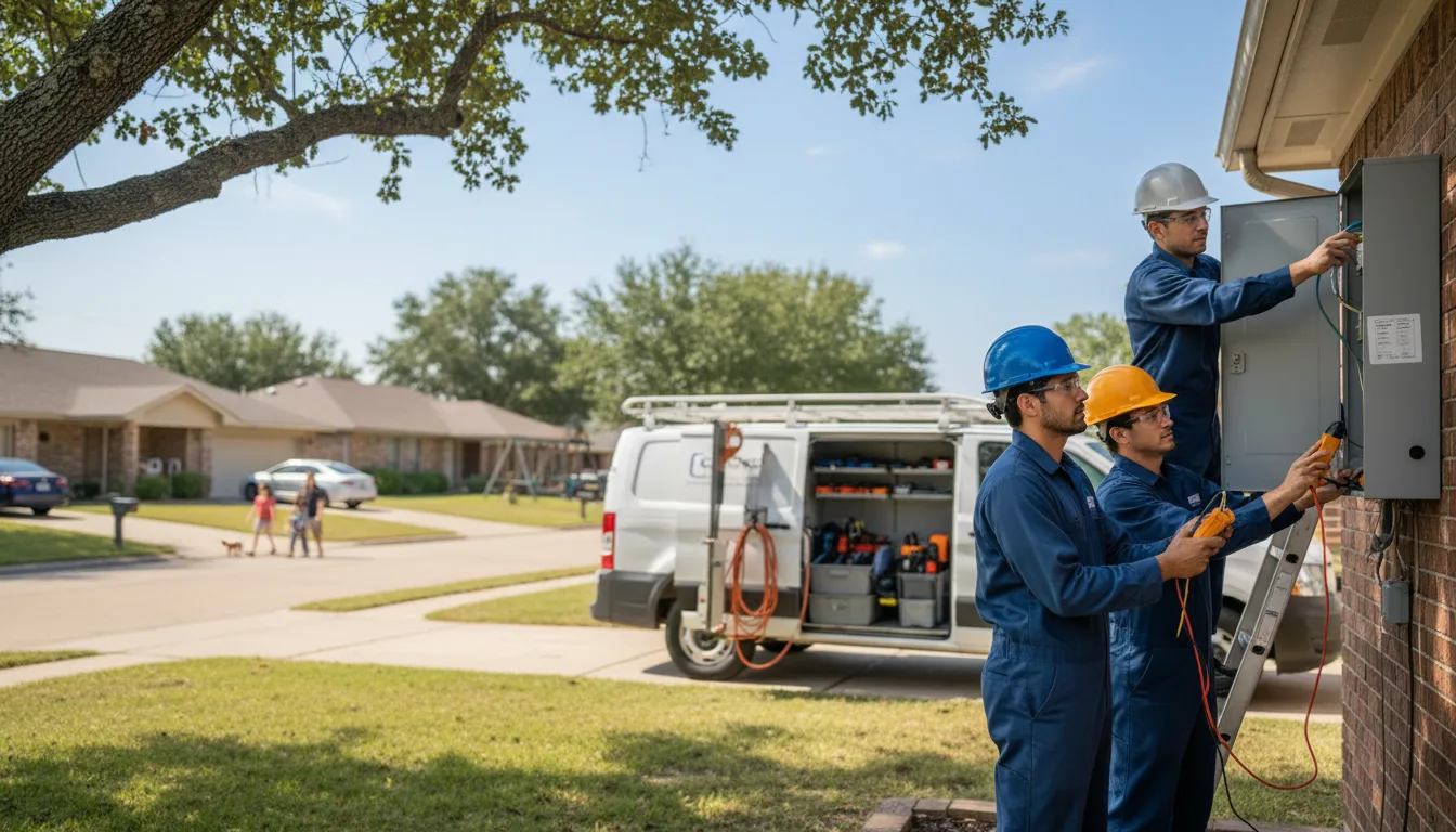 Certified electrician providing emergency electrical services in Welch, TX